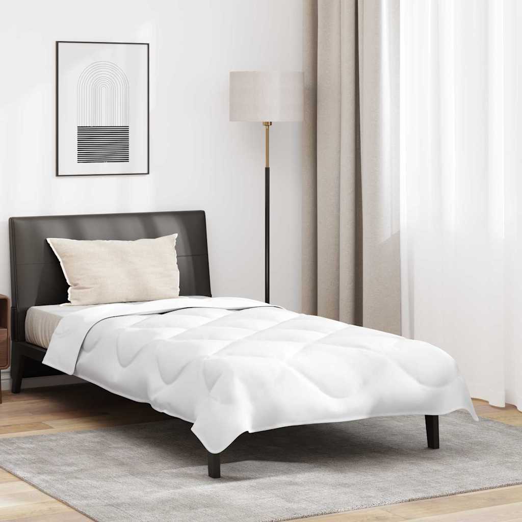 Steppbett mit Kissen 2 pcs Weiß 155 x 200 cm Mikrofaser