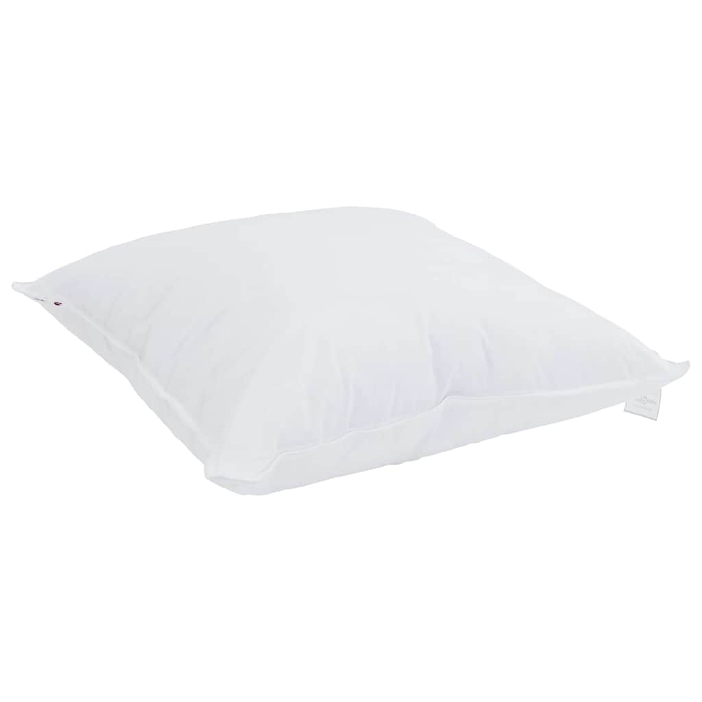 Steppbett mit Kissen 2 pcs Weiß 135 x 220 cm Mikrofaser