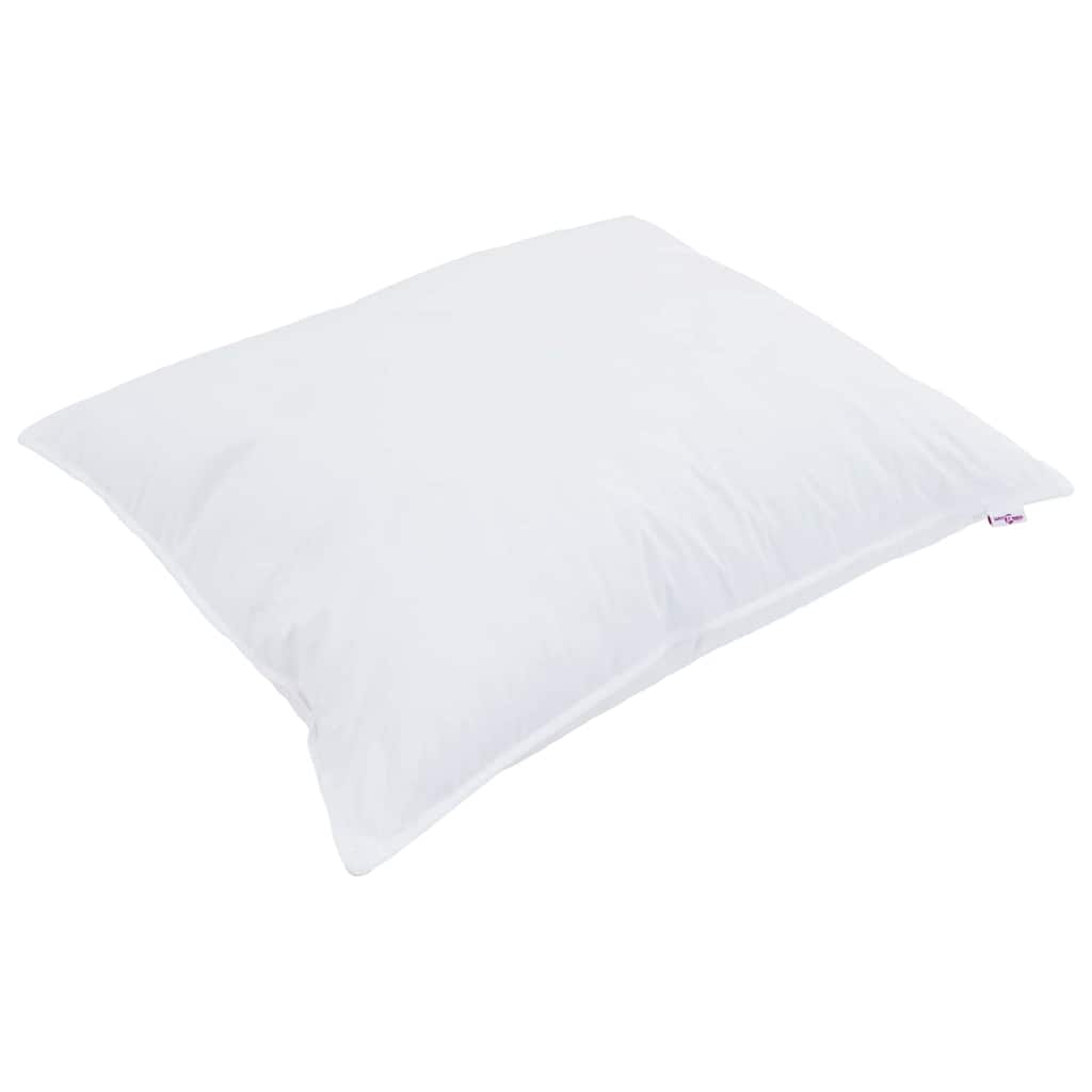 Steppbett mit Kissen 2 pcs Weiß 140 x 220 cm Mikrofaser