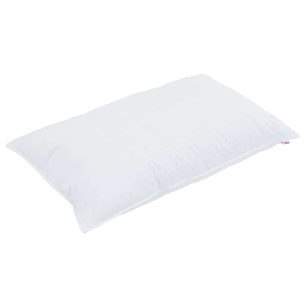 Steppbett mit Kissen 2 pcs Weiß 155 x 220 cm Mikrofaser