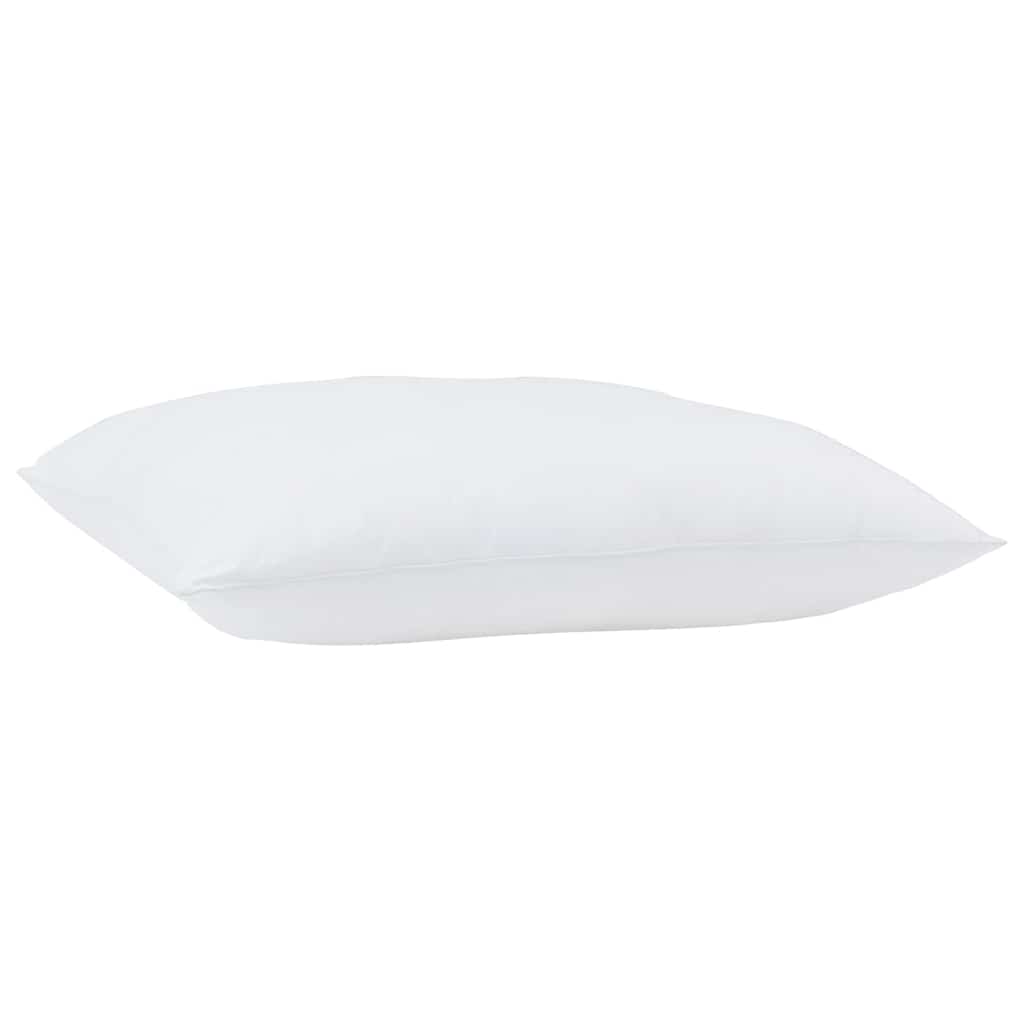 Steppbett mit Kissen 2 pcs Weiß 135 x 200 cm Mikrofaser