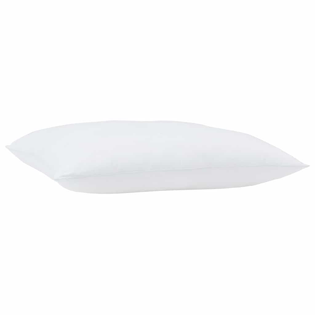 Steppbett mit Kissen 2 pcs Weiß 135 x 200 cm Mikrofaser