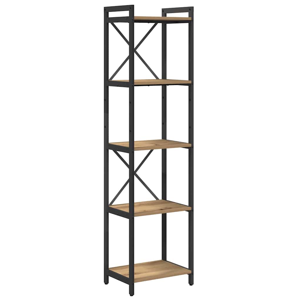 Bücherregal Eiche handwerklich 40 x 30 x 153 cm Holzwerkstoff