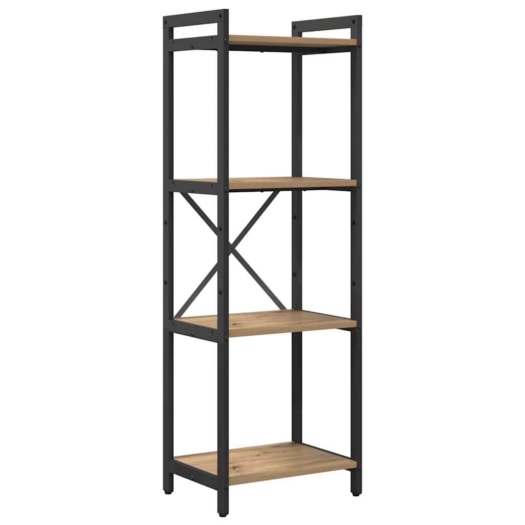 Bücherregal Eiche handwerklich 40 x 30 x 118 cm Holzwerkstoff