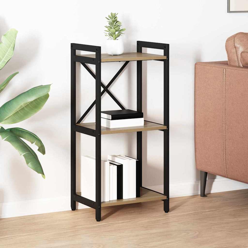 Bücherregal Eiche handwerklich 40 x 30 x 83 cm Holzwerkstoff