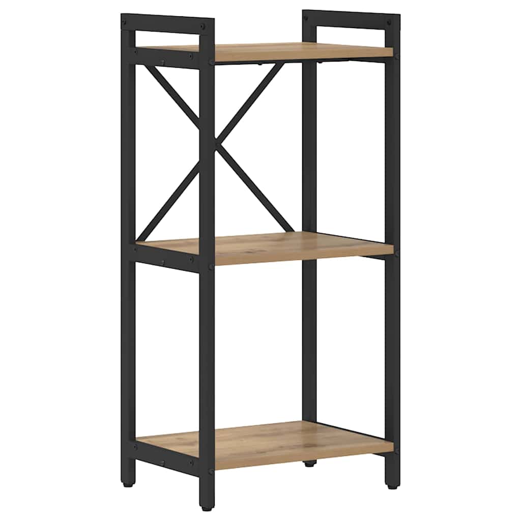 Bücherregal Eiche handwerklich 40 x 30 x 83 cm Holzwerkstoff