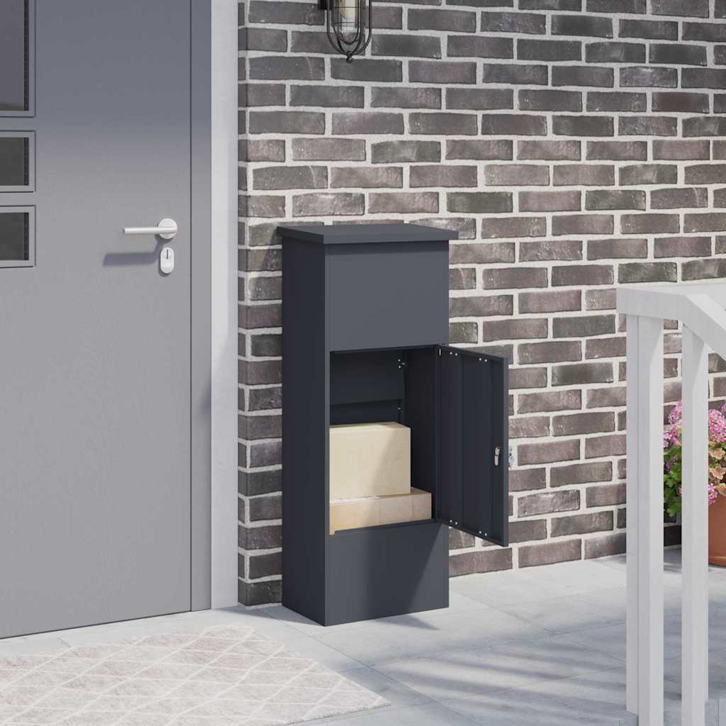 Paketdrop-Box Anthrazit 44,5 x 29 x 110,5 cm Stahl