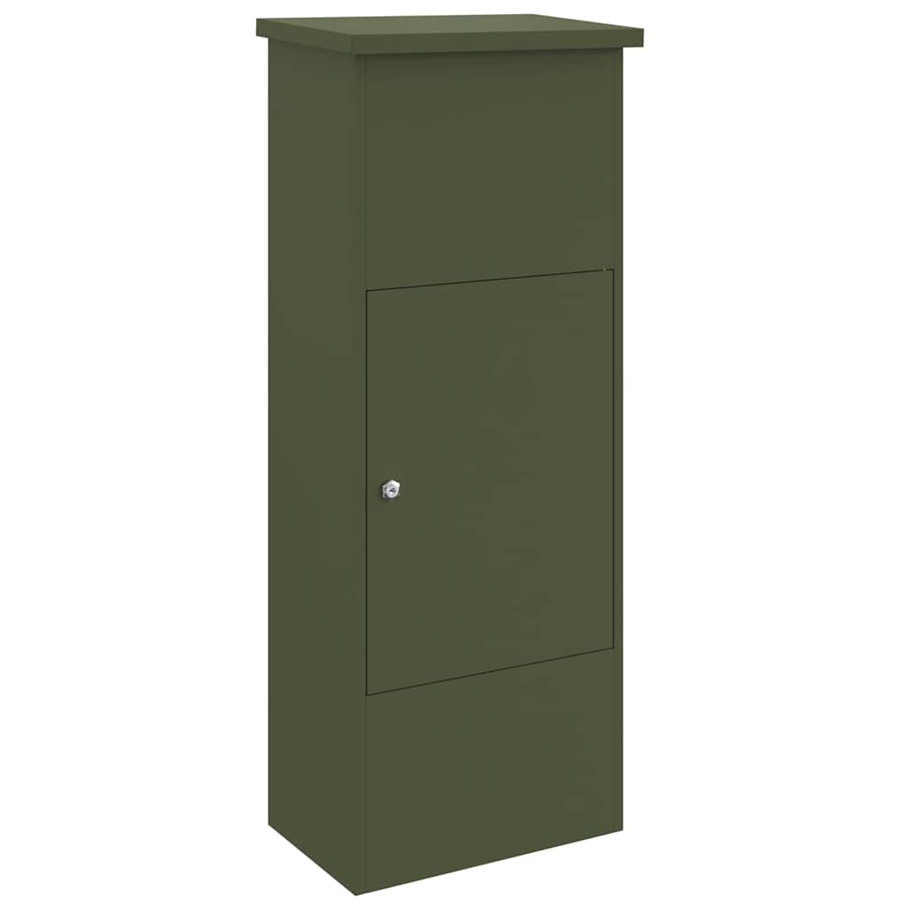 Paketdrop-Box Olivgrün 44,5 x 29 x 110,5 cm Stahl