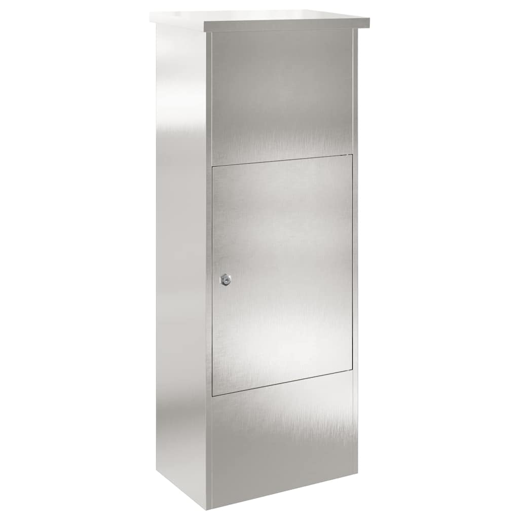 Paketdrop-Box Schwarz 44,5 x 29 x 110,5 cm Edelstahl