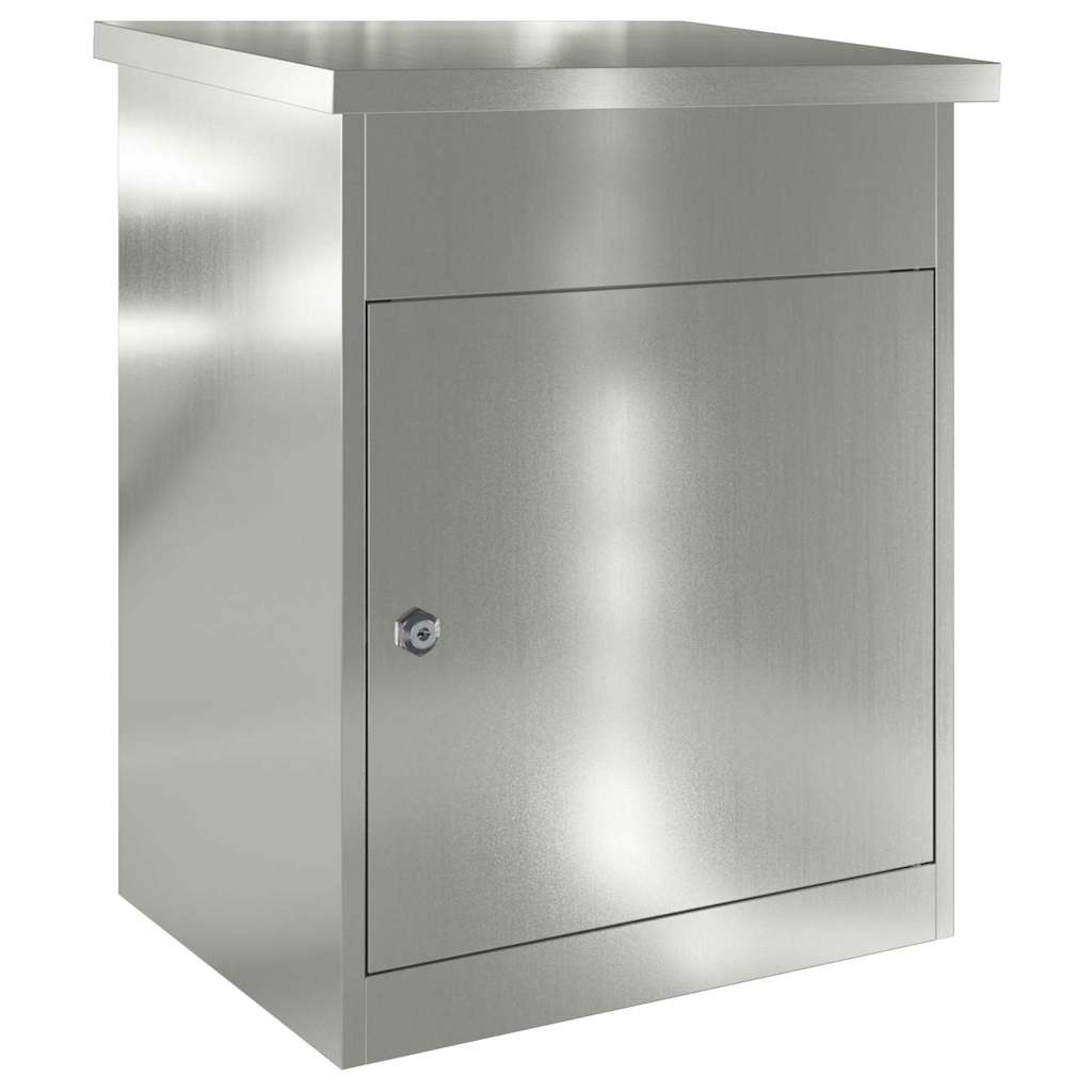 Paketdrop-Box Schwarz 44 x 35 x 59 cm Verzinkter Stahl