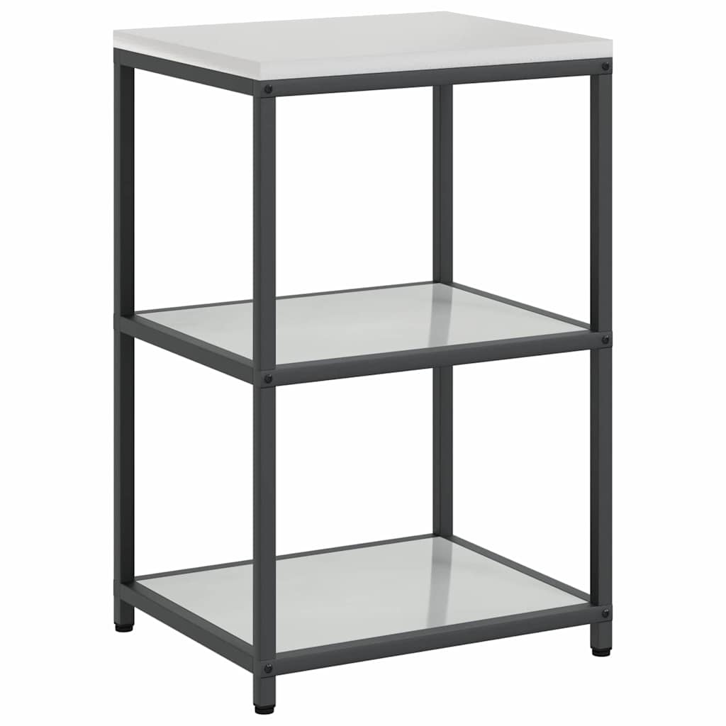 Küchenlageregal mit Regal Silber Galvanisierter Stahl