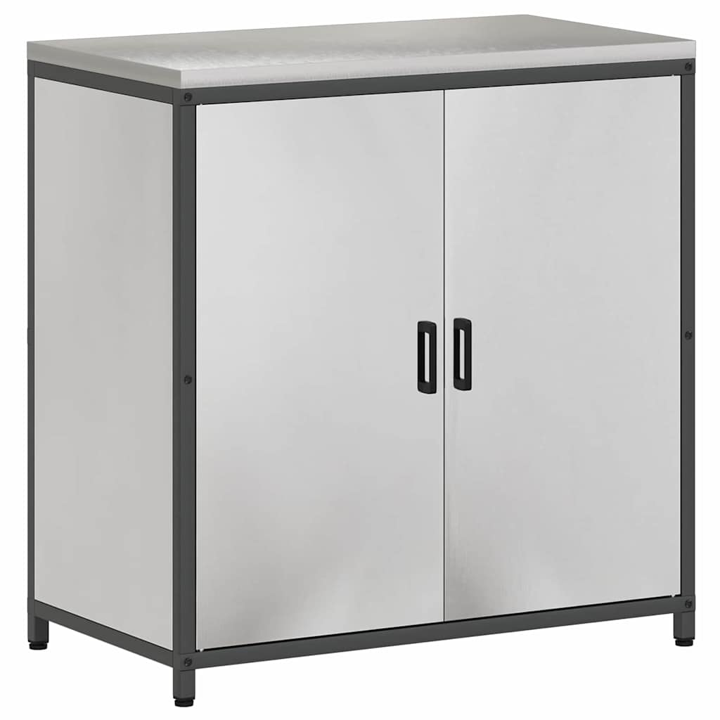 Küchenlagerregal mit Regal mit Speicher Silber Edelstahl