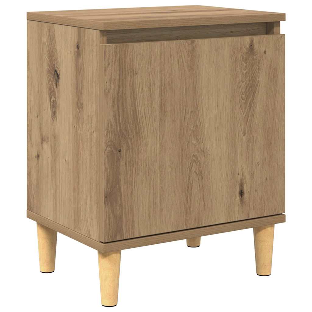 Nachttisch Eiche handwerklich 40 x 30 x 50 cm Holzwerkstoff