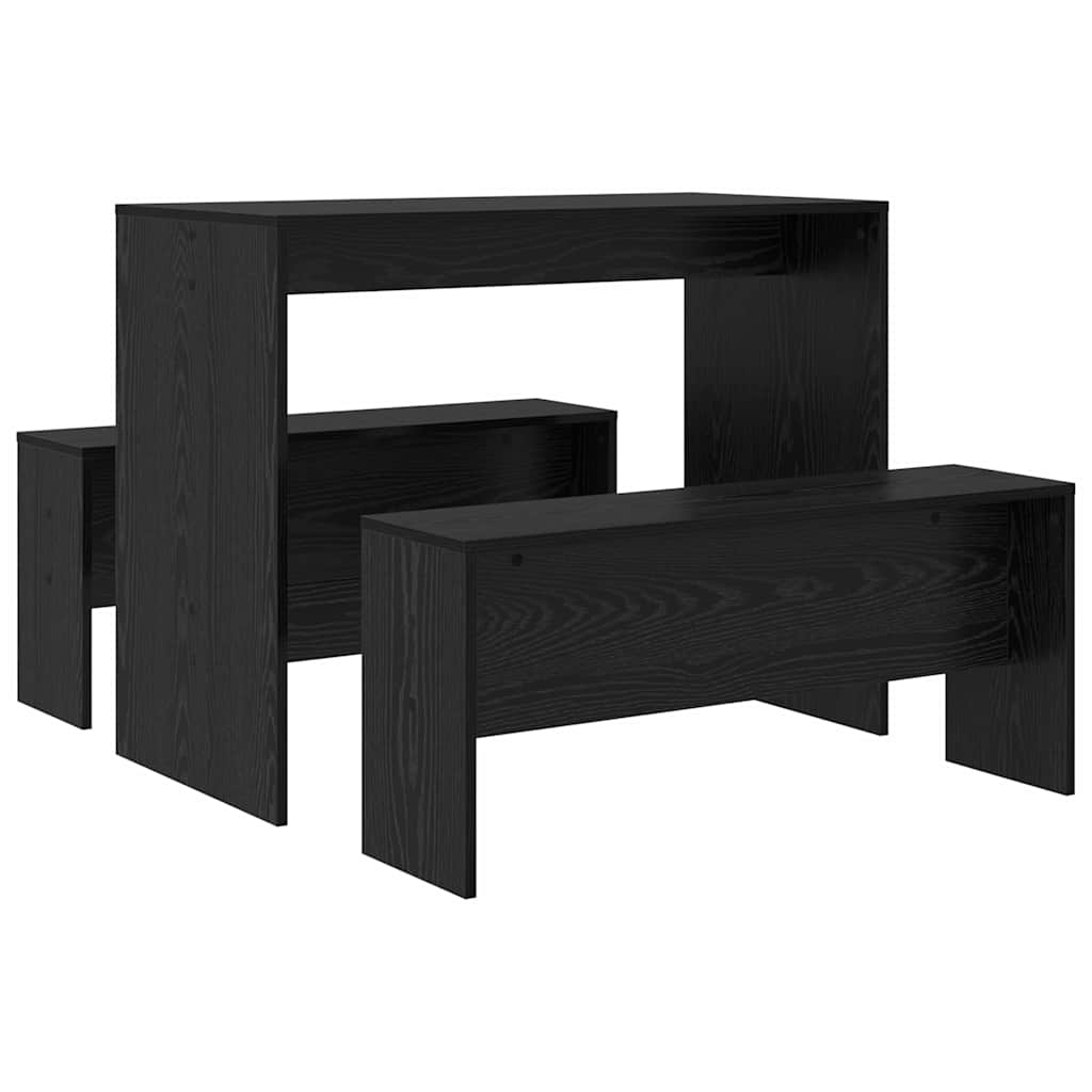 Essgruppe 2 pcs Schwarze Eiche 97 x 47 x 75 cm Holzwerkstoff