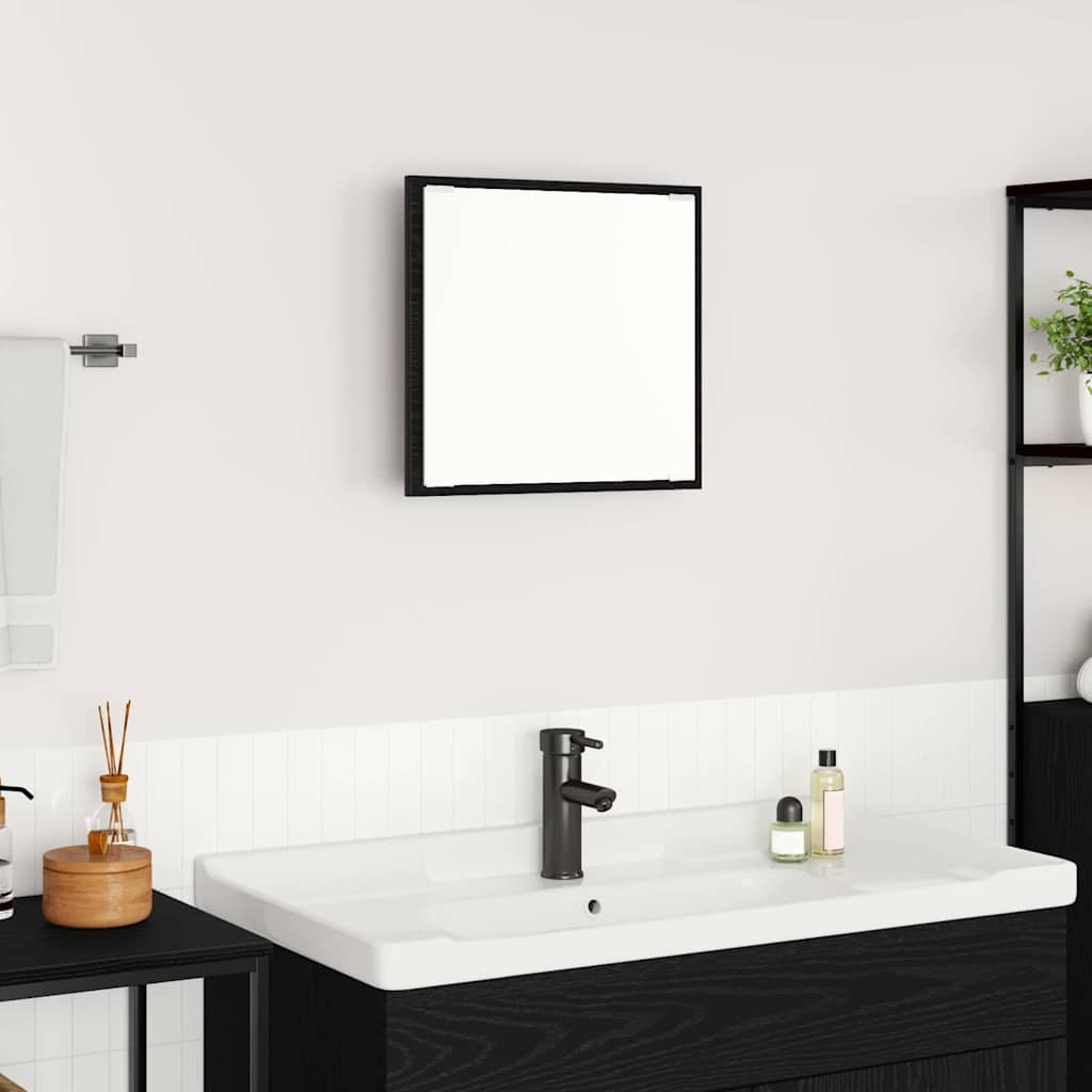 LED Badezimmer Spiegel Schwarze Eiche 40 x 8.5 x 37 cm