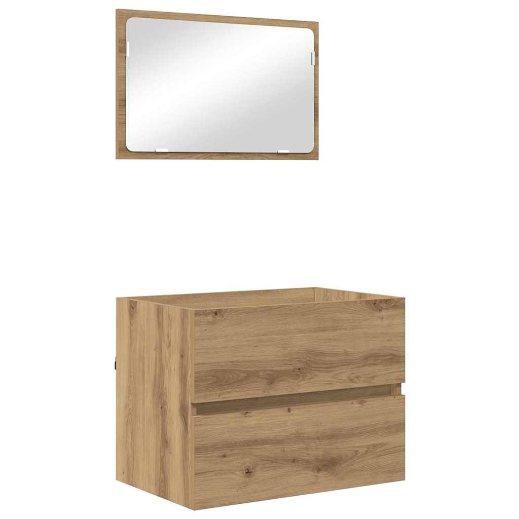 Badezimmermöbelset 2 pcs Artisan Eiche 57 x 37 x 45 cm