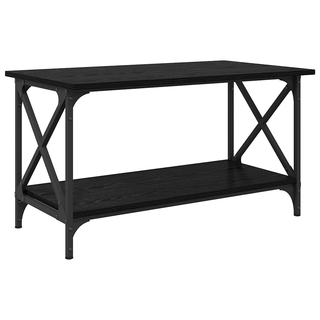 Couchtisch Schwarze Eiche 80 x 45 x 45.5 cm Holzwerkstoff