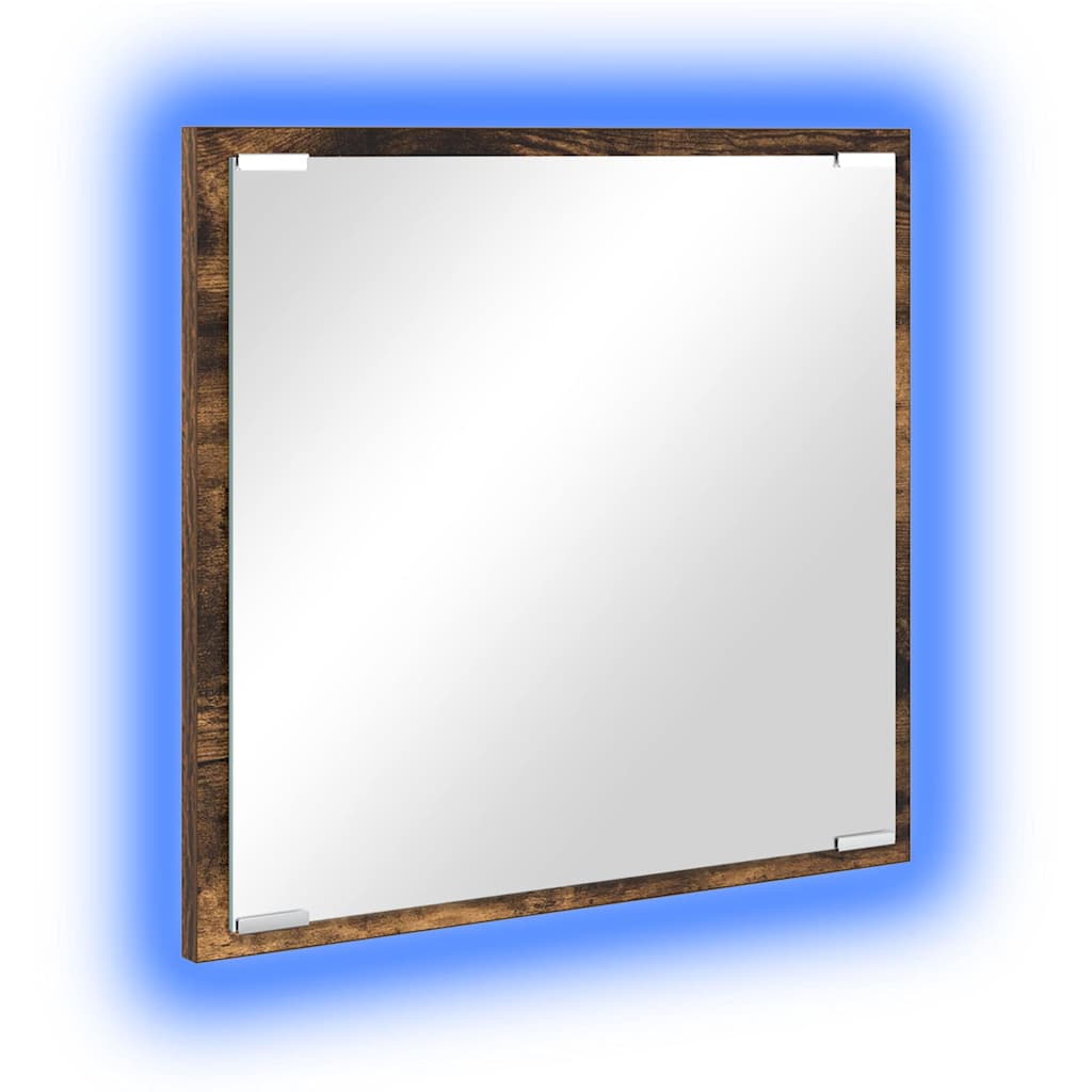 LED Badezimmer Spiegel Geräucherte Eiche 40 x 8.5 x 37 cm