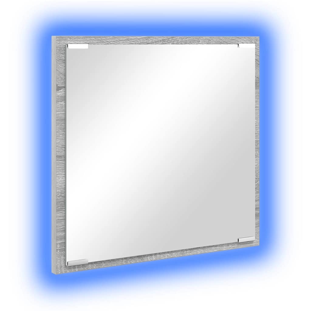 LED Badezimmer Spiegel Graues Sonoma 40 x 8.5 x 37 cm