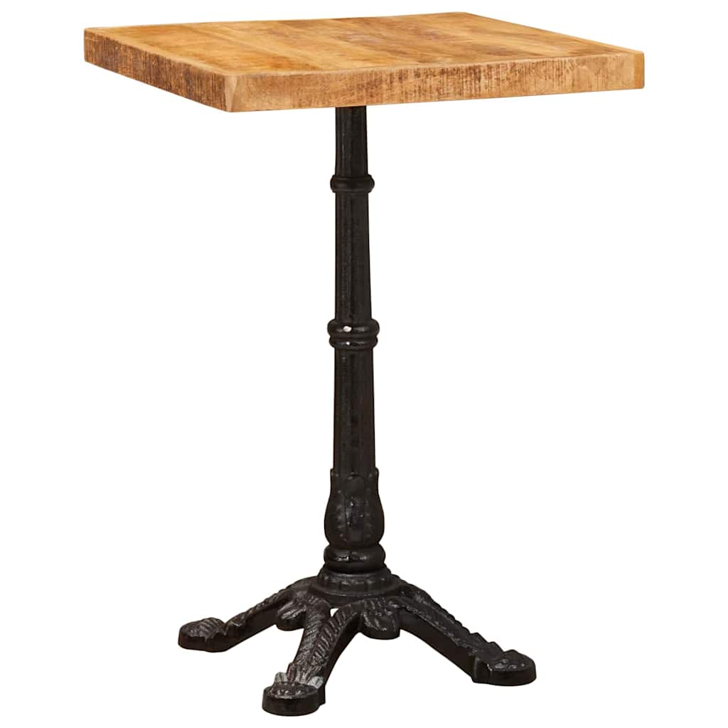 Bistrotisch Braun 50 x 50 x 76 cm massives Mangoholz