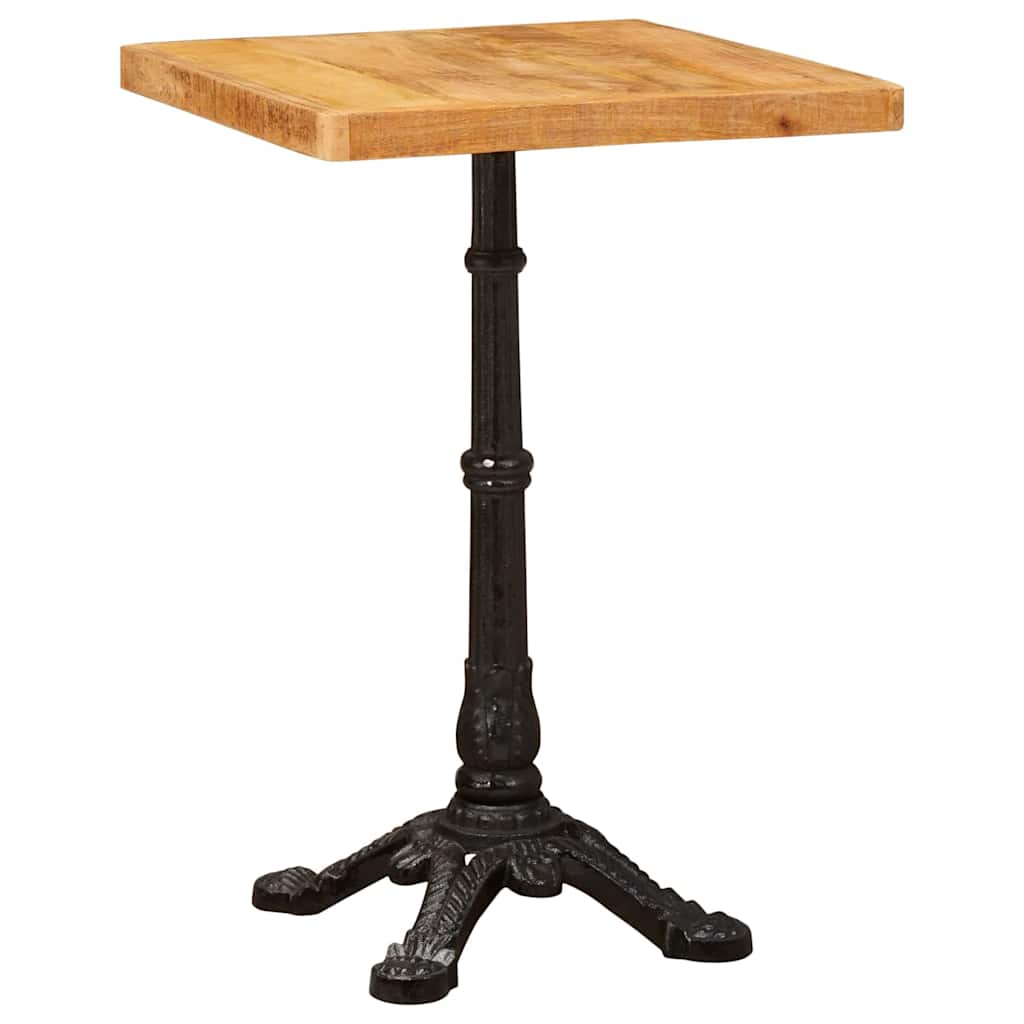 Bistrotisch Braun 50 x 50 x 76 cm massives Mangoholz