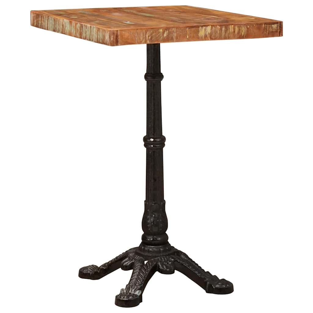 Bistrotisch Braun 50 x 50 x 76 cm recyceltes Massivholz