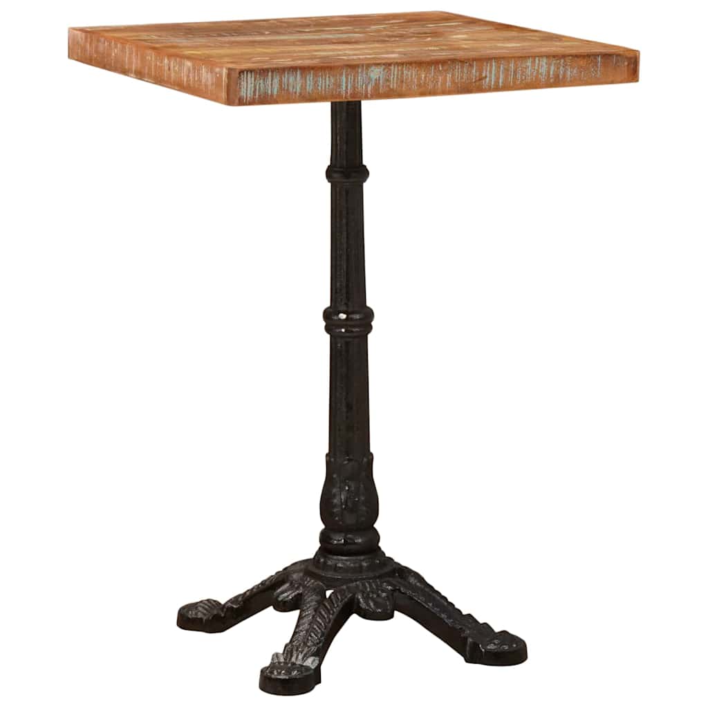 Bistrotisch Braun 50 x 50 x 76 cm recyceltes Massivholz