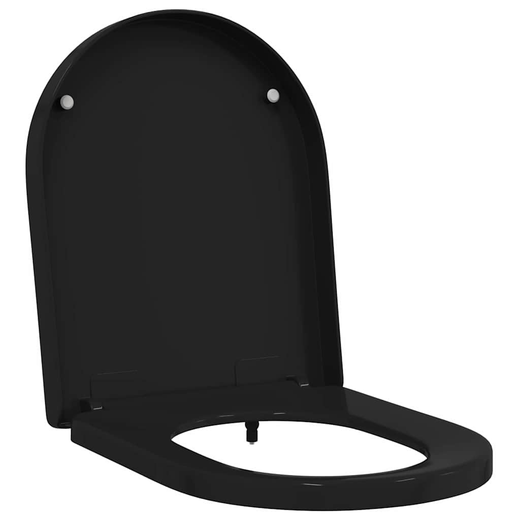 Toilettensitz Schwarz 48 x 36,5 x 4,5 cm Polypropylen