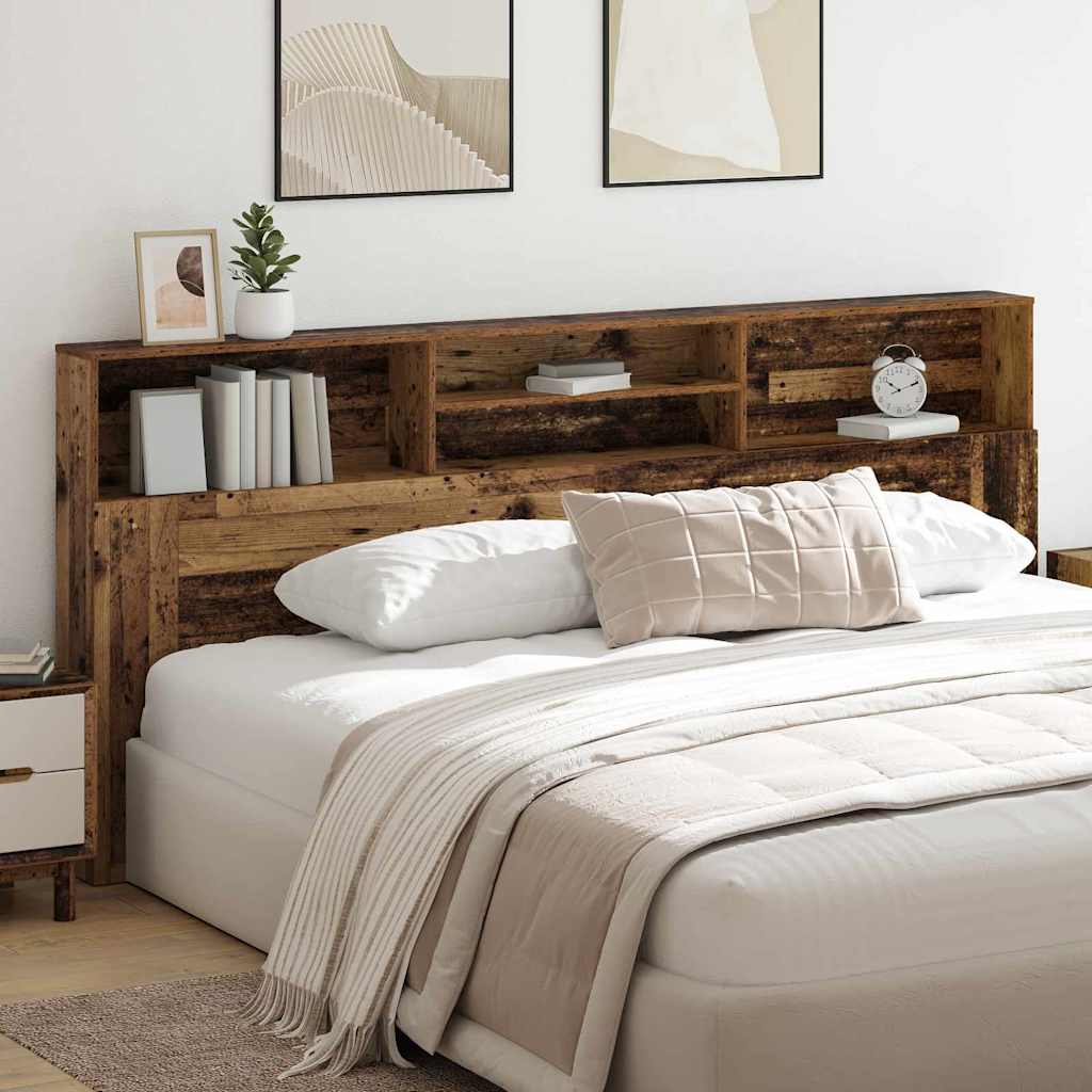 Kopfteil Schrank Altholz 220 x 19 x 101.5 cm Holzwerkstoff