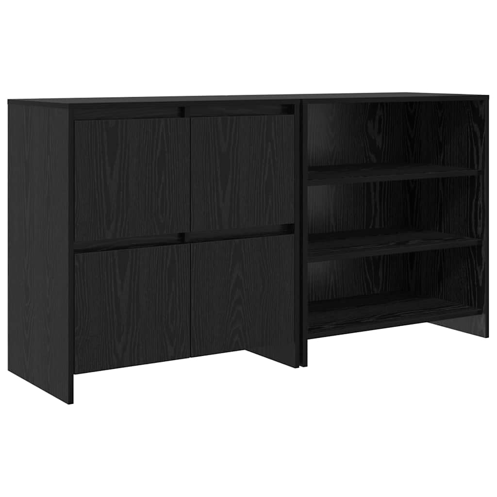 Sideboards 2 pcs Schwarze Eiche 70 x 41 x 75 cm Holzwerkstoff