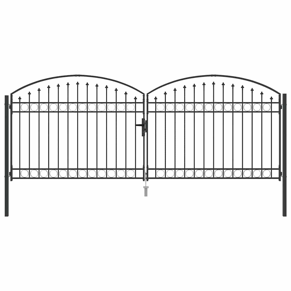 Zaun tor Sonstiges Verstellbar Grau 400 x 150 cm Stahl