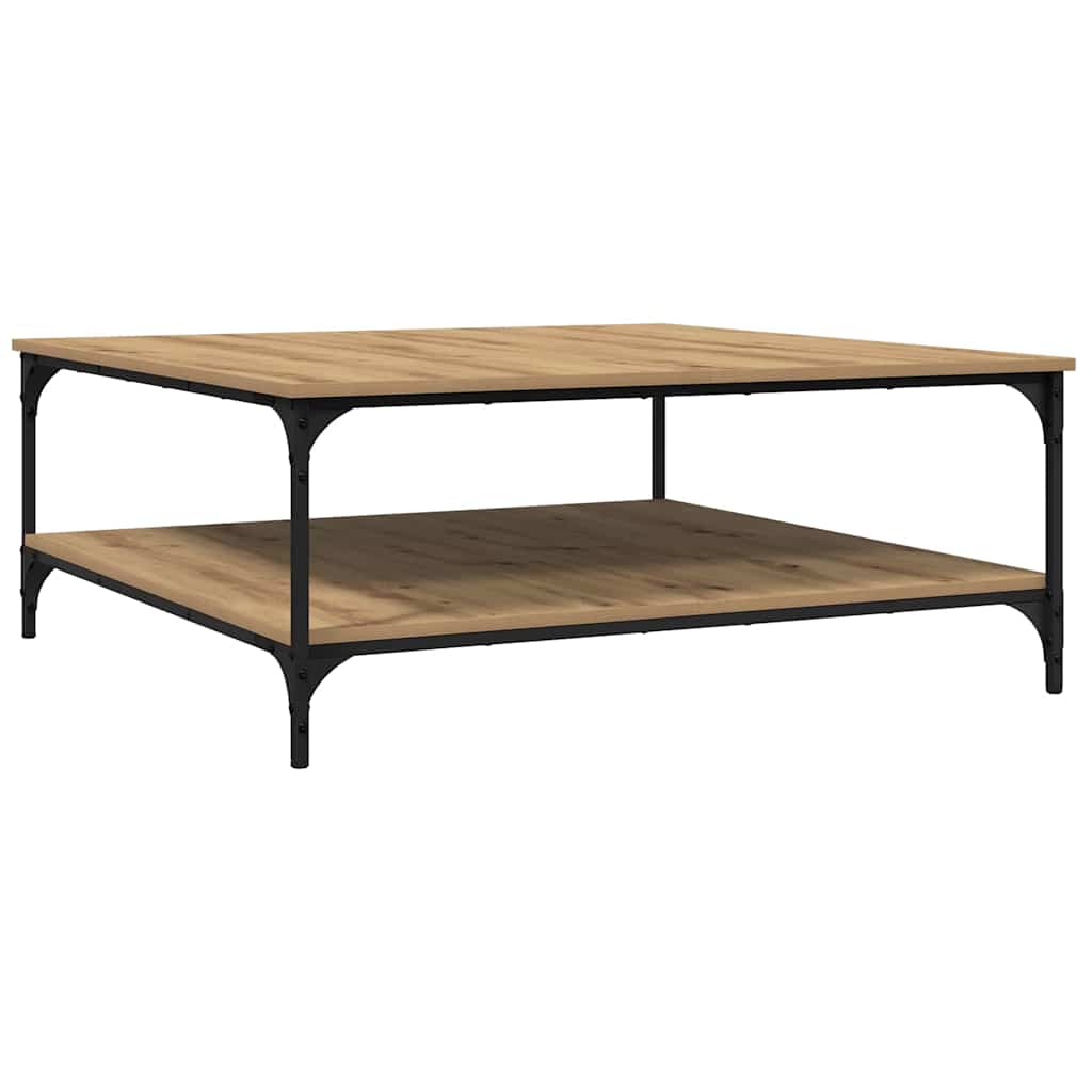 Couchtisch Eiche handwerklich 100 x 100 x 40 cm Holzwerkstoff