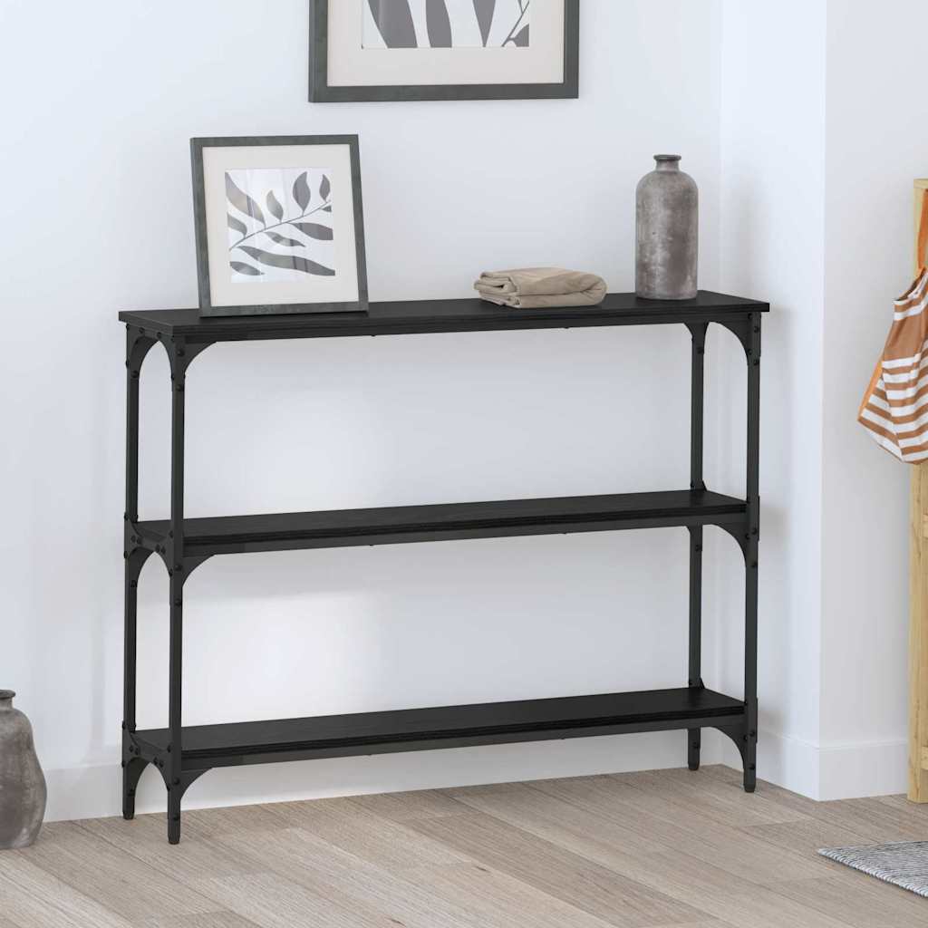 Konsolentisch Schwarze Eiche 100 x 22,5 x 75 cm Holzwerkstoff