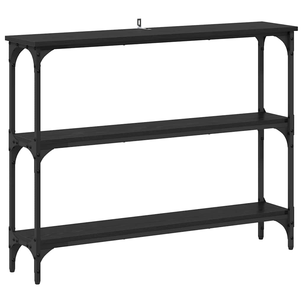 Konsolentisch Schwarze Eiche 100 x 22,5 x 75 cm Holzwerkstoff