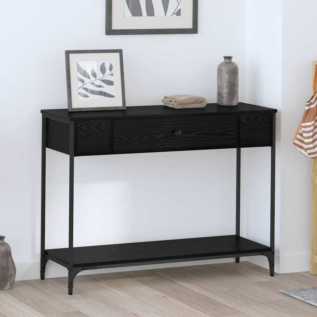 Konsolentisch Schwarze Eiche 100 x 34.5 x 75 cm Holzwerkstoff