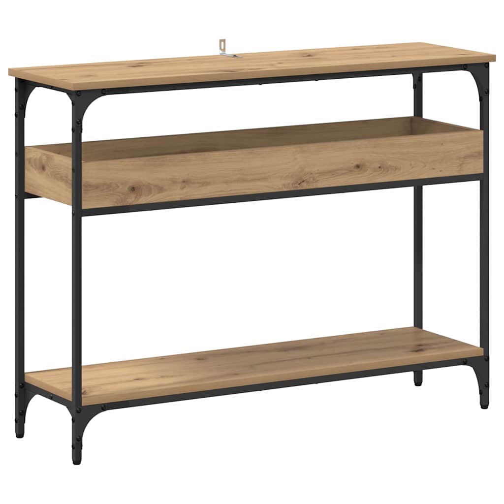 Konsolentisch Eiche handwerklich 100 x 29 x 75 cm Holzwerkstoff
