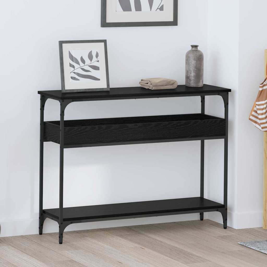 Konsolentisch Schwarze Eiche 100 x 29 x 75 cm Holzwerkstoff