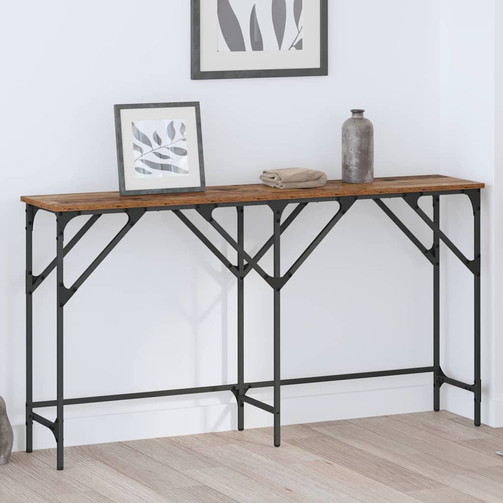 Konsolentisch Altholz 140 x 29 x 75 cm Holzwerkstoff