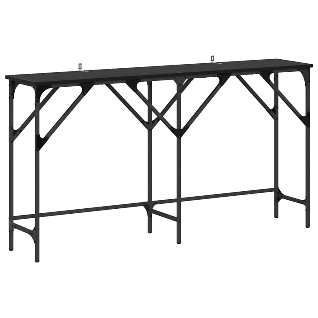 Konsolentisch Schwarze Eiche 140 x 29 x 75 cm Holzwerkstoff