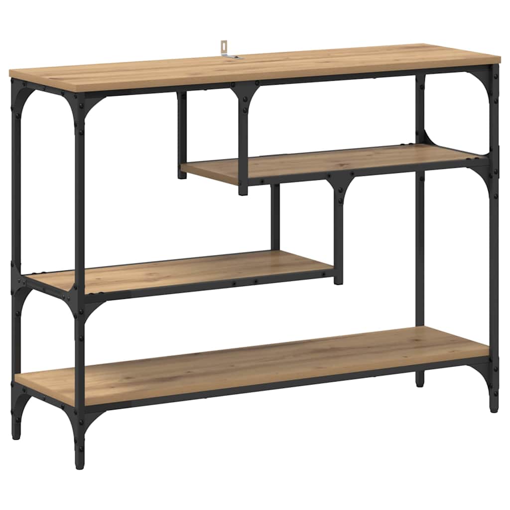 Konsolentisch Eiche handwerklich 100 x 30 x 75 cm Holzwerkstoff