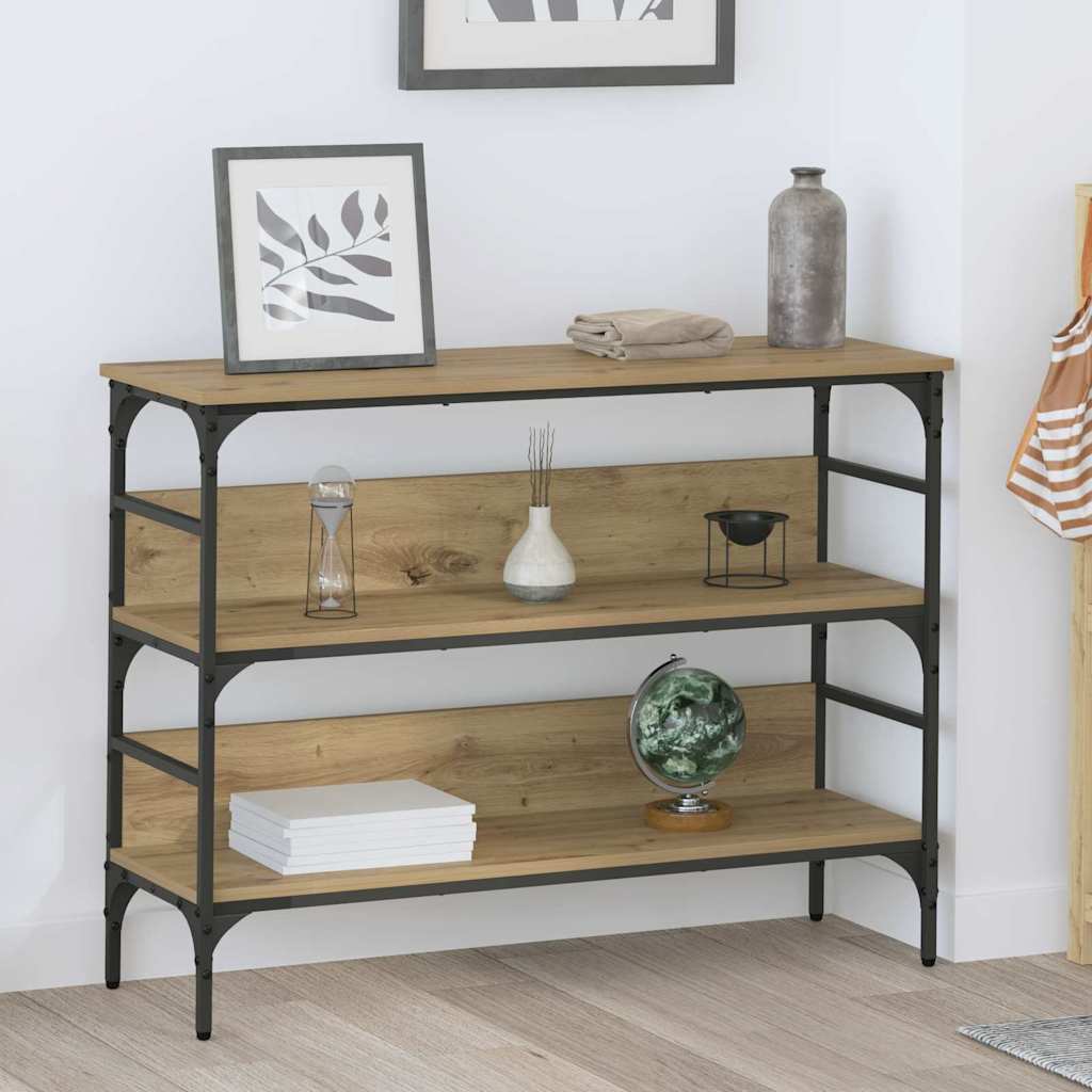 Konsolentisch Eiche handwerklich 100 x 32 x 75 cm Holzwerkstoff