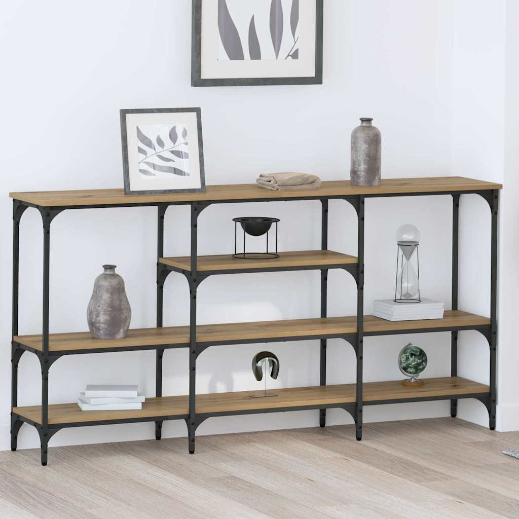 Konsolentisch Eiche handwerklich 160 x 29 x 80 cm Holzwerkstoff
