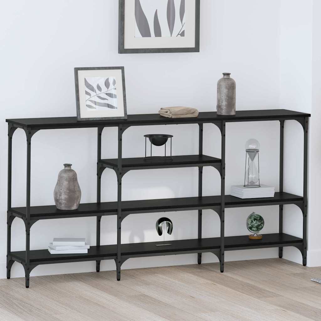 Konsolentisch Schwarze Eiche 160 x 29 x 80 cm Holzwerkstoff