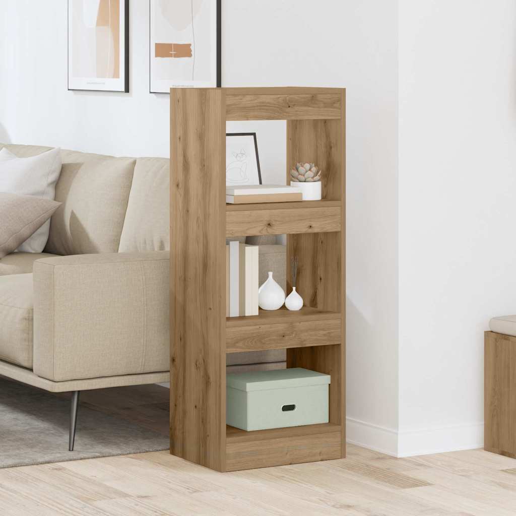 Bücherregal Eiche handwerklich 40 x 30 x 103 cm Holzwerkstoff