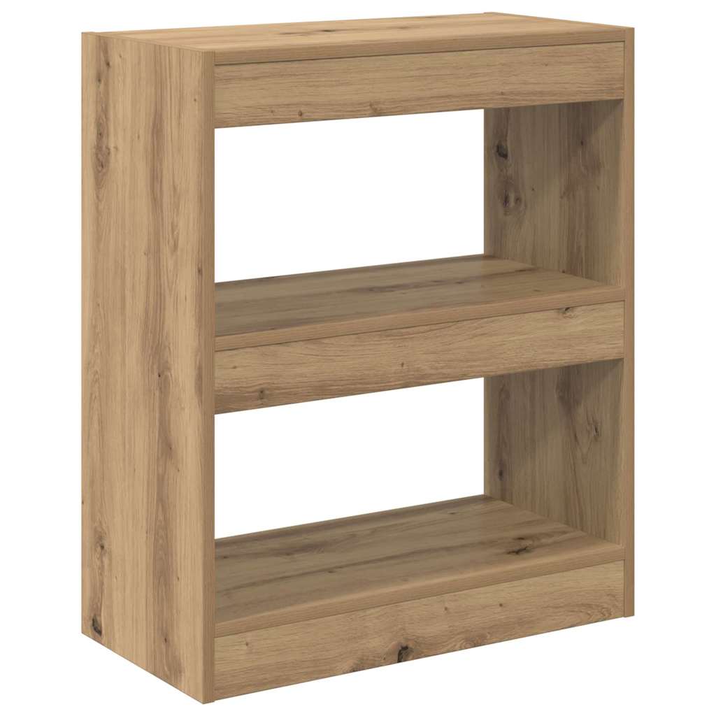 Bücherregal Eiche handwerklich 60 x 30 x 72 cm Holzwerkstoff