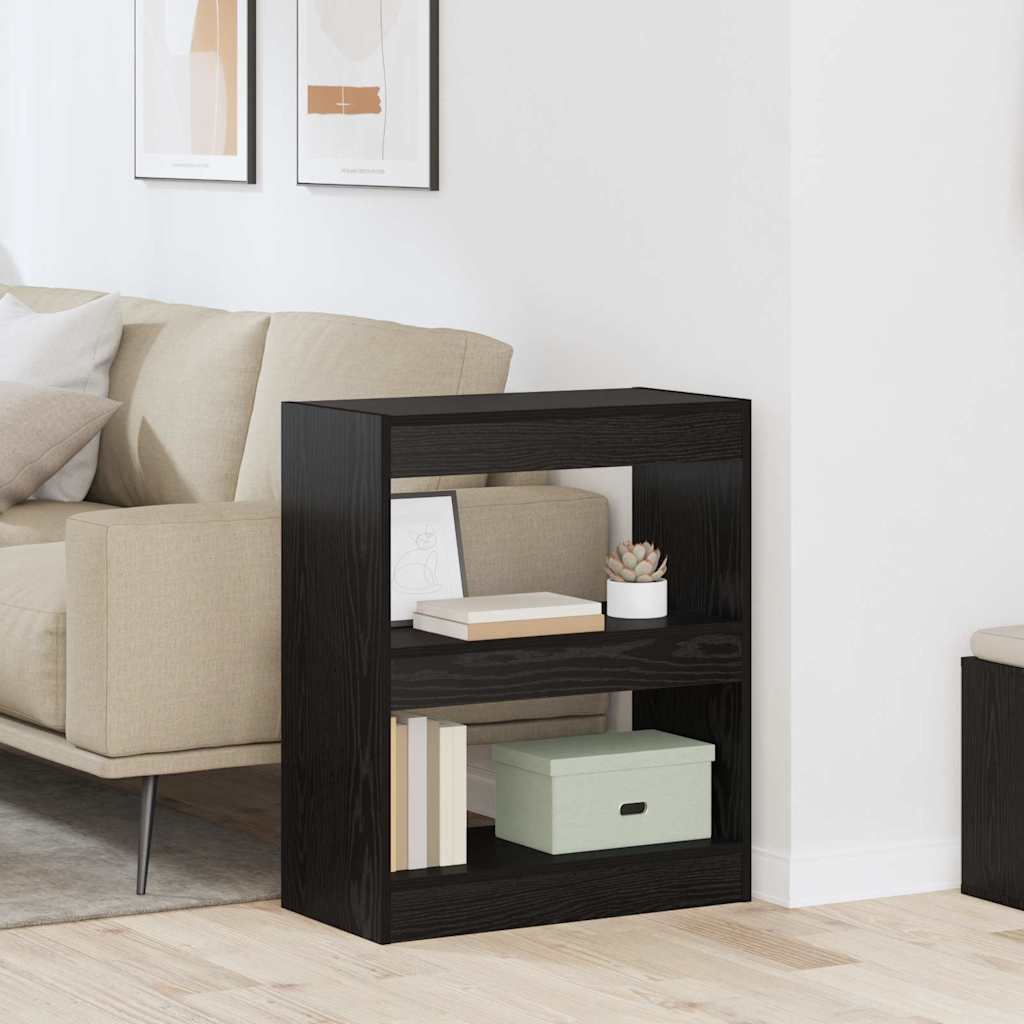 Bücherregal Schwarze Eiche 60 x 30 x 72 cm Holzwerkstoff