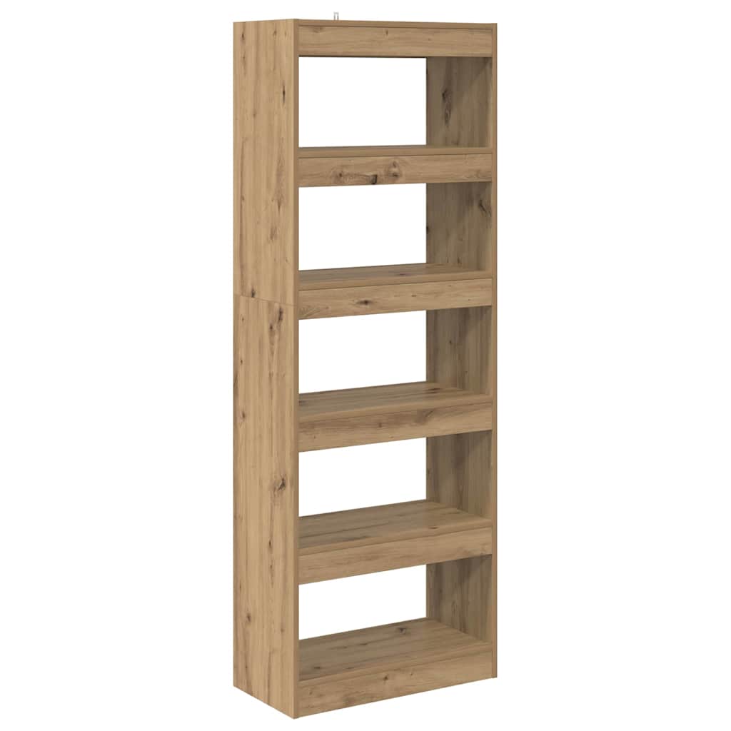 Bücherregal Eiche handwerklich 60 x 30 x 166 cm Holzwerkstoff