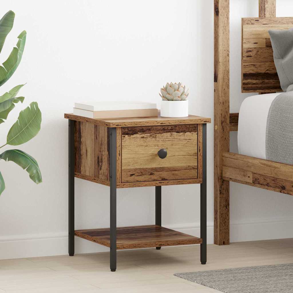 Bettschrank 2 pcs Altholz 40 x 39 x 40 cm Holzwerkstoff
