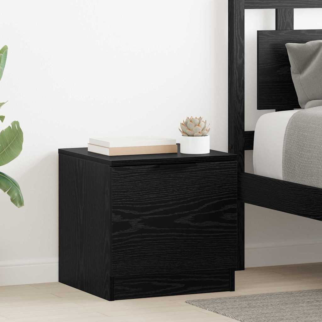 Bettschrank 2 pcs Schwarze Eiche 40 x 39 x 40 cm Holzwerkstoff