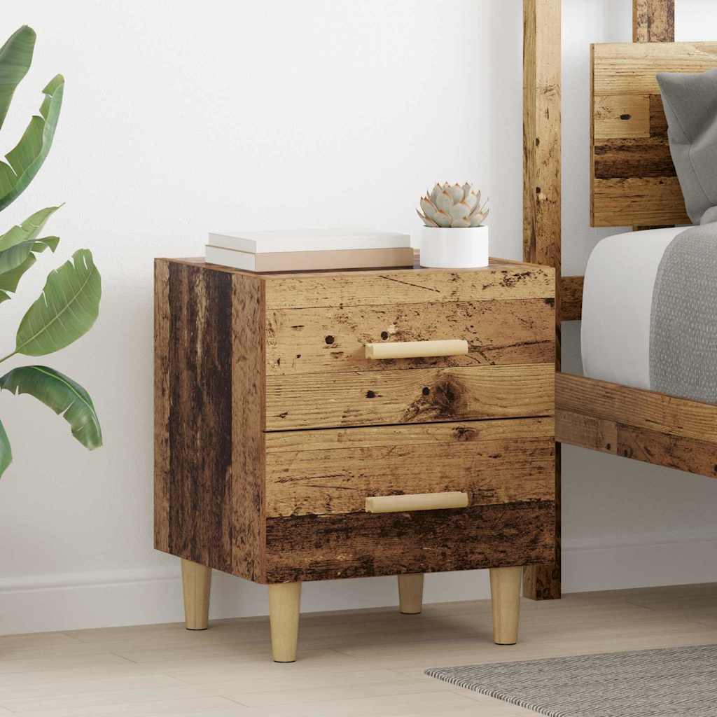 Bettschrank 2 pcs Altholz 40 x 35 x 47,5 cm Holzwerkstoff